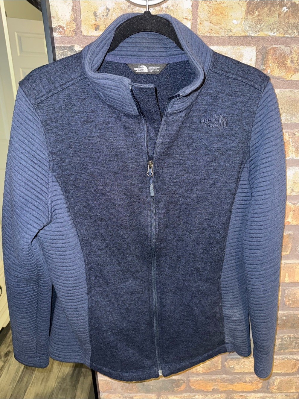 The North Face Men's Two-Tone Navy Full-Zip Sweater Jacket